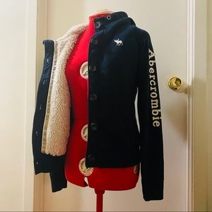 Abercrombie Sherpa lined hoodie